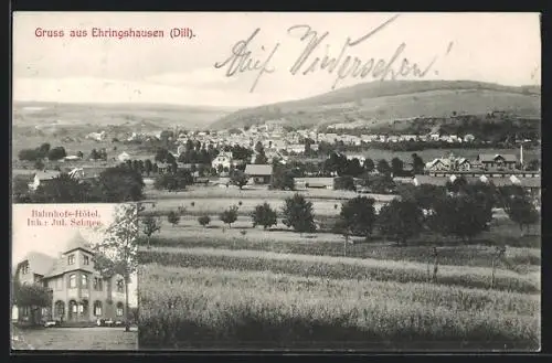 AK Ehringshausen / Dill, Bahnhofs-Hotel, Gesamtansicht