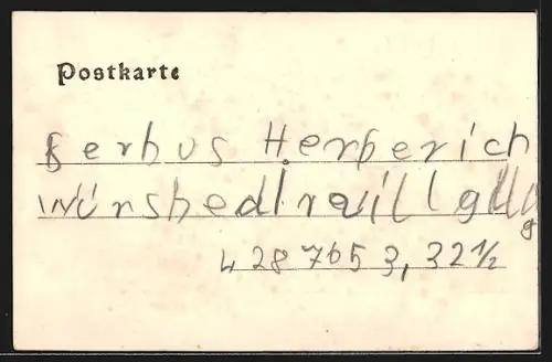 AK Erkheim, Ortspartie mit Wohnhäusern