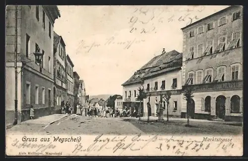 AK Wegscheid / Ndb., Partie in der Marktstrasse