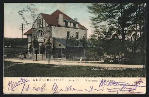 AK Neuenreuth / Bayreuth, Restaurant Jägerlust