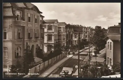 AK Bansin, Bergstrasse am Christlichen Erholungsheim