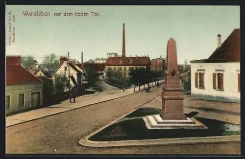 AK Wanzleben, Idylle vor dem hohen Tor