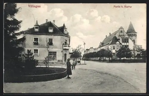 AK Villingen / Baden, Strasseneck am Riettor