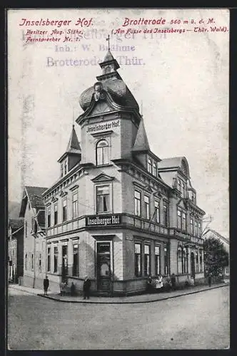 AK Brotterode / Thür. Wald, Gasthaus Inselsberger Hof