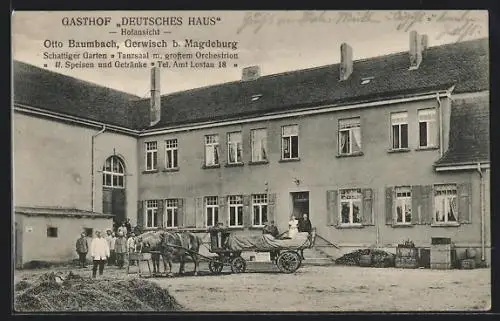 AK Gerwisch, Gasthof Deutsches Haus von Otto Baumbach
