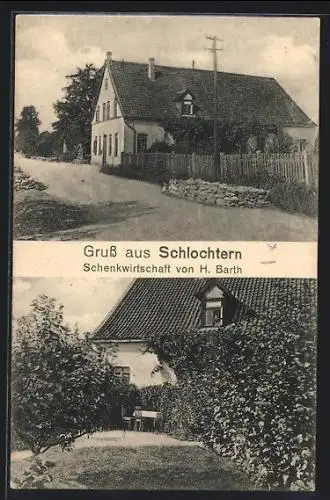 AK Schlochtern, Schenkwirtschaft Gasthaus von H. Barth
