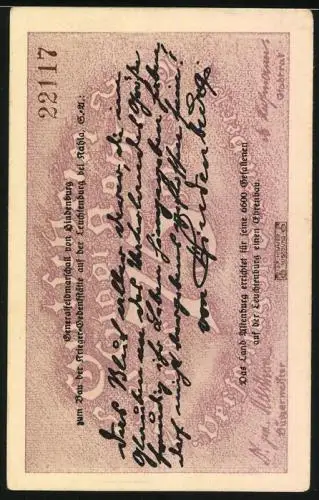Notgeld Kahla /S.-A., 75 Pfennig, Leuchtenburg, Zitat Hindenburg