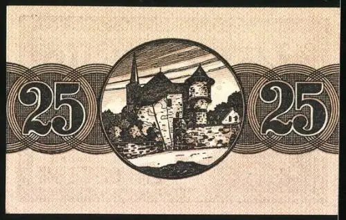 Notgeld Bitburg 1920, 25 Pfennig, Stadtwappen