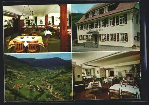 AK Seebach / Mummelsee, Restaurant und Pension Hirsch, Innenansicht