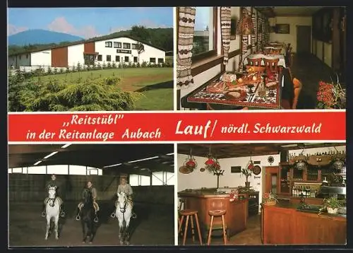 AK Lauf /nördl. Schwarzwald, Restaurant Reitstübl, Innenansicht