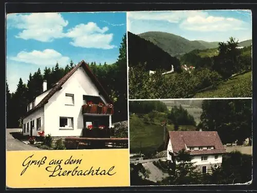 AK Lierbach-Oppenau, Hotel-Fremdenheim Ernst Braun, Rathaus 30a