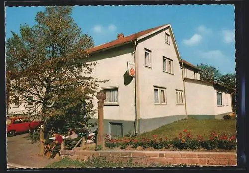 AK Hesselbach im Naturpark Odenwald, Gasthaus und Pension Zum grünen Baum