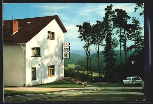 AK Busenbach-Albtal /Schwarzwald, Café-Restaurant Talblick, Leopoldstrasse 80