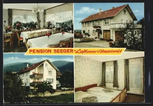 AK Loffenau /Schwarzwald, Hotel-Pension Seeger, Blumenweg 2