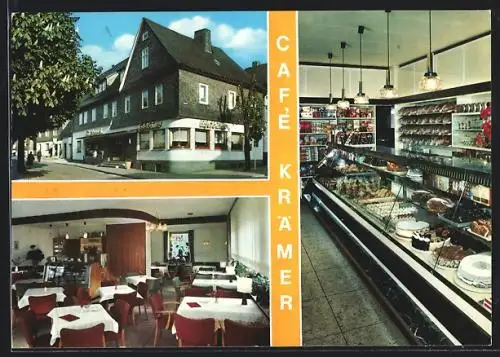 AK Winterberg / Sauerland, Cafe Krämer, Gastraum