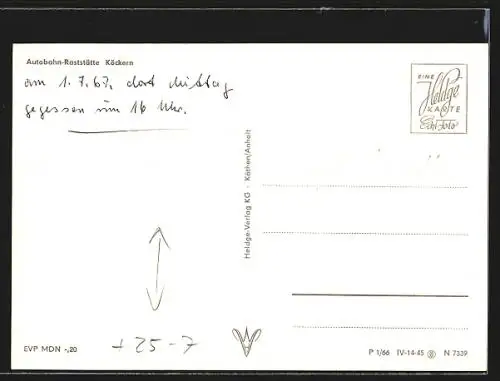 AK Autobahn-Raststätte Köckern, Teilansicht