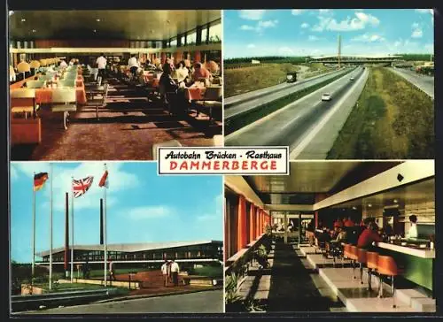 AK Holdorf / Oldb., Autobahn-Brücken-Rasthaus Dammerberge