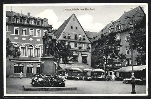 AK Jena, Markt mit Hanfried