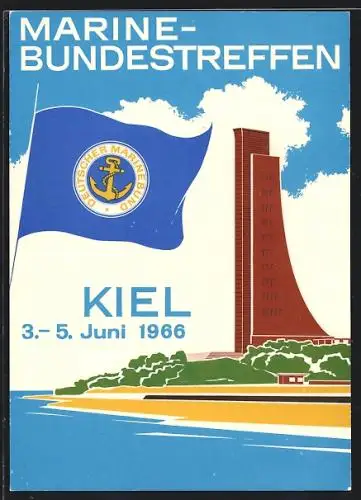 AK Kiel, Marinebundestreffen 1966, Ehrenmal Laboe