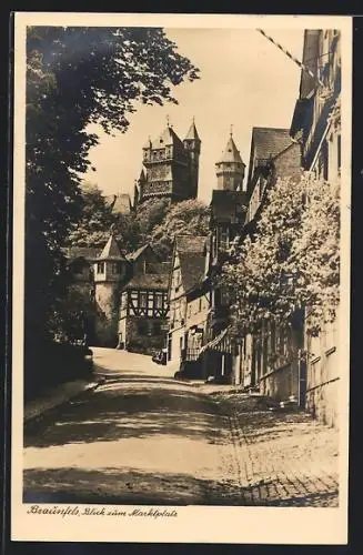 AK Braunfels, Blick zum Marktplatz