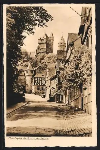 AK Braunfels, Blick zum Marktplatz