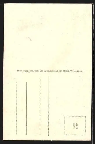 AK Mainz, Fahnensaal der Kommandantur, Fahnen der alten Armee