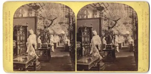 Stereo-Fotografie Wiener Photographen-Association, Wien, Wiener Weltausstellung 1873, nördliche Gallerie Italien