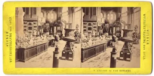 Stereo-Fotografie Fotograf unbekannt, Wien, Wiener Weltausstellung 1873, Ausstellung in der Rotunde