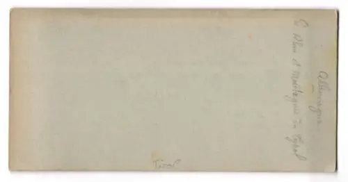 Stereo-Fotografie unbekannter Fotograf, Ansicht vom Rhein mit Ortschaft