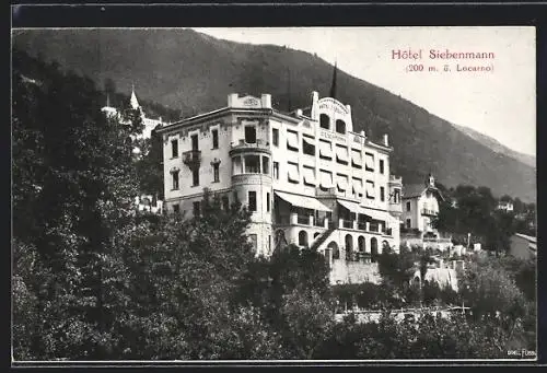 AK Locarno, Hotel Siebenmann