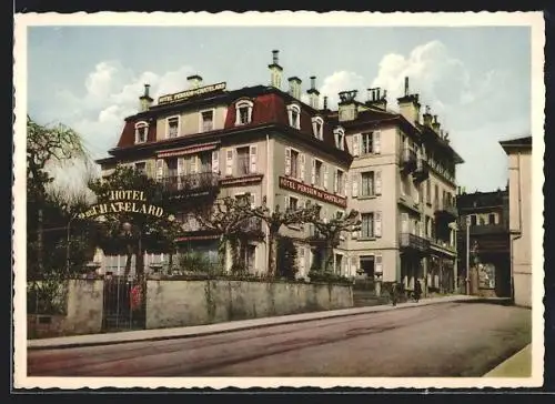 AK Clarens-Montreux, Hôtel du Châtelard und Strassenpartie