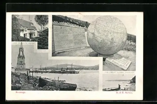 AK Swanage, John Welley`s House, The Great Globe, Panorama
