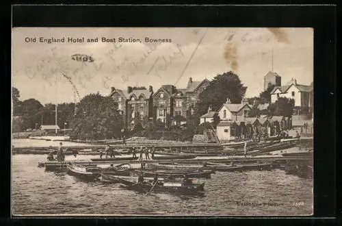 AK Bowness, Old England Hotel and Boat Station