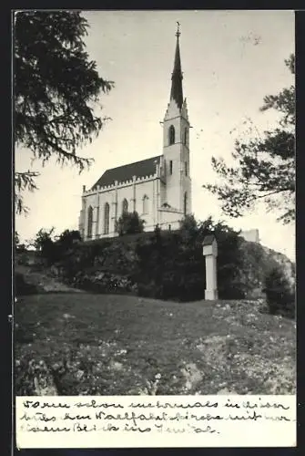 AK Mötz, Maria-Locherboden, Blick auf die Kirche