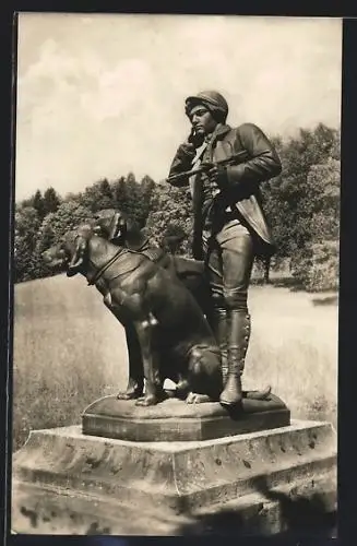 AK Ischl, Halali Jagdgruppe im ehem. Kaiserlichen Park