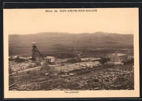 AK Sidi-Amor-Ben-Salem, Mine, Vue generale, Bergbau Abbau Mineralien Caesarolith