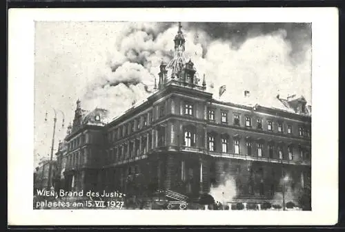 AK Wien, Brand des Justizpalastes