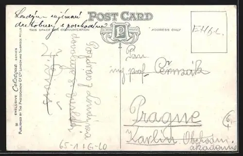 AK London, Charing Cross and Strand, Bahnhof