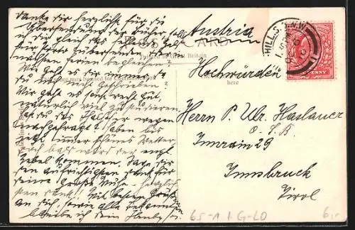 AK London, Charing Cross and Strand, Bahnhof