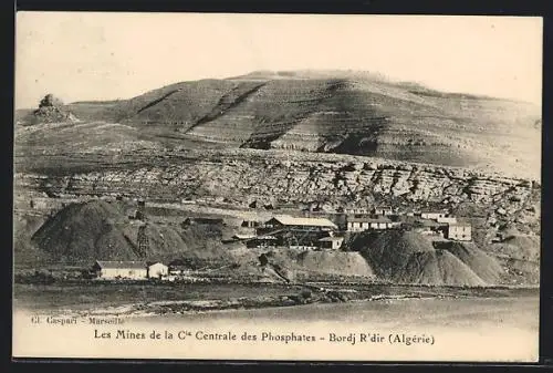 AK Bordj-R`dir, Les Mines de la Cie Central des Phosphates, Bergbau