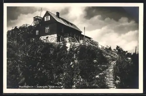 AK Hochstein, Gebäudeansicht im Isergebirge