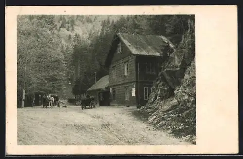 AK Reichenau an der Rax, Hirschwang, Weichtalwirtshaus im Weichtal