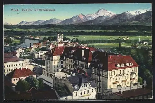 AK Villach, Parkhotel mit Mittagskogel