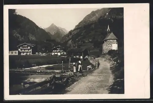 Foto-AK Prägraten, Hotel und Pension, Wr. Sängerknaben