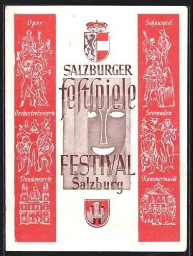 AK Salzburg, Festspiel Festival, Stadtwappen