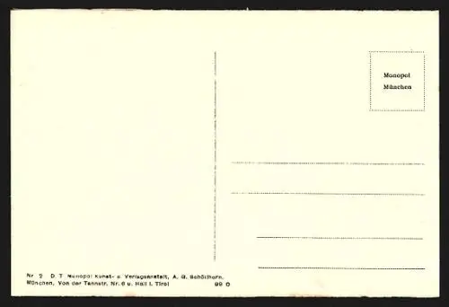 AK Scharnitz, Ortspartie im Gebirge