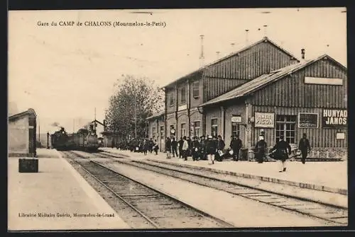 AK Mourmelon-le-Petit, Gare du Camp de Chalons, Bahnhof