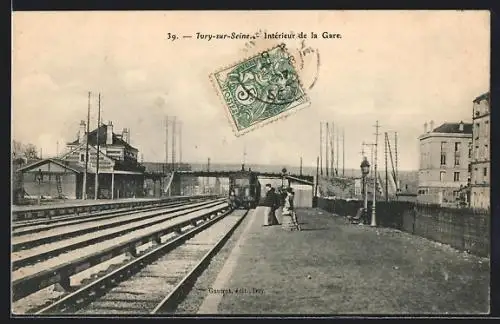 AK Ivry-sur-Seine, Intérieur de la Gare