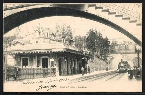 AK Ville d`Avray, La Gare