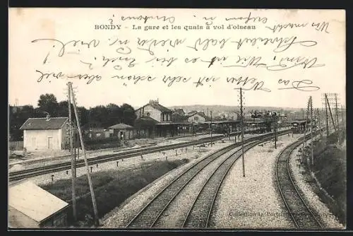 AK Bondy, La gare et les quais a vol d`oiseau